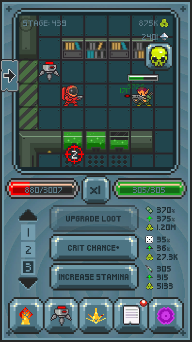 Gameplay image from Idle Space Soldier