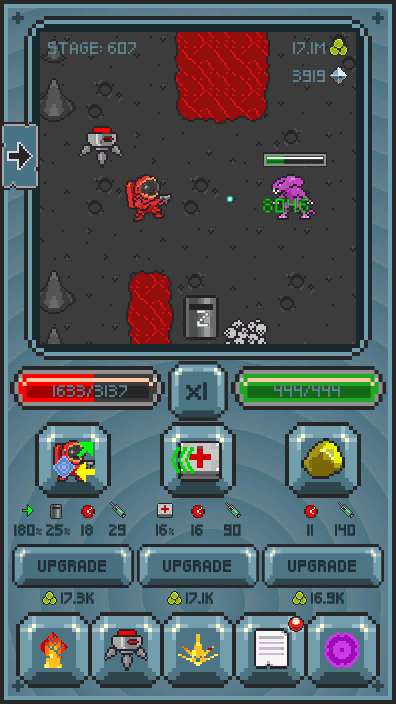 Gameplay image from Idle Space Soldier