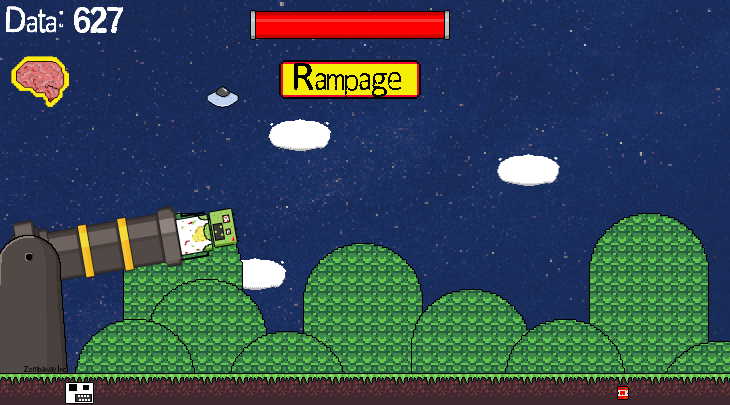 Gameplay image from Zombie Cannon Attack!