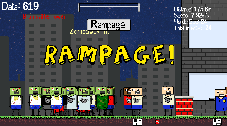 Gameplay image from Zombie Cannon Attack!