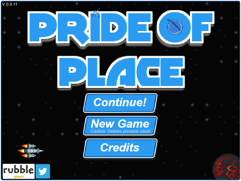 Title screen of Pride of Place